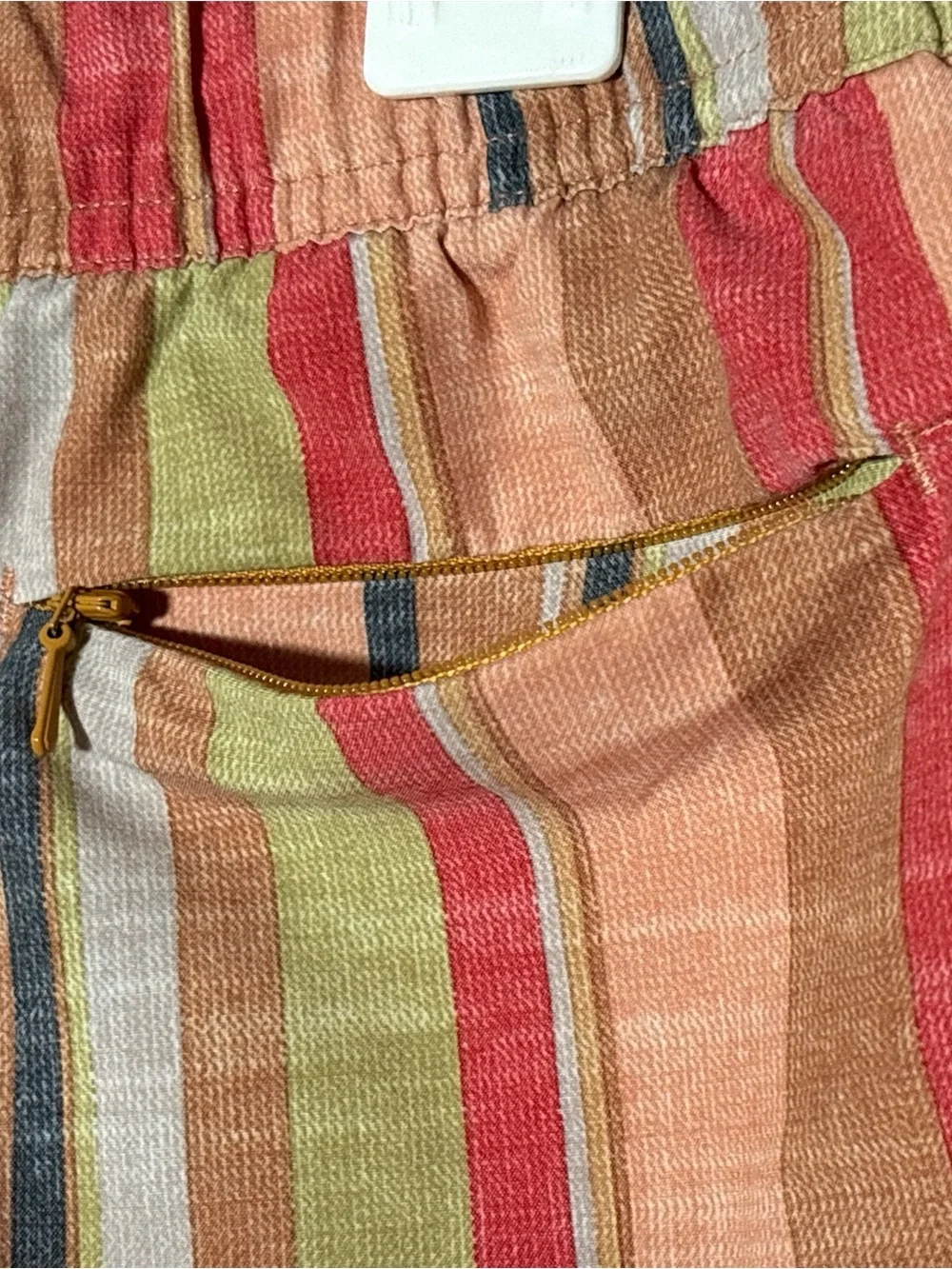 Prana Breathe Multicolor Striped Drawstring Women’s Shorts,Size S
